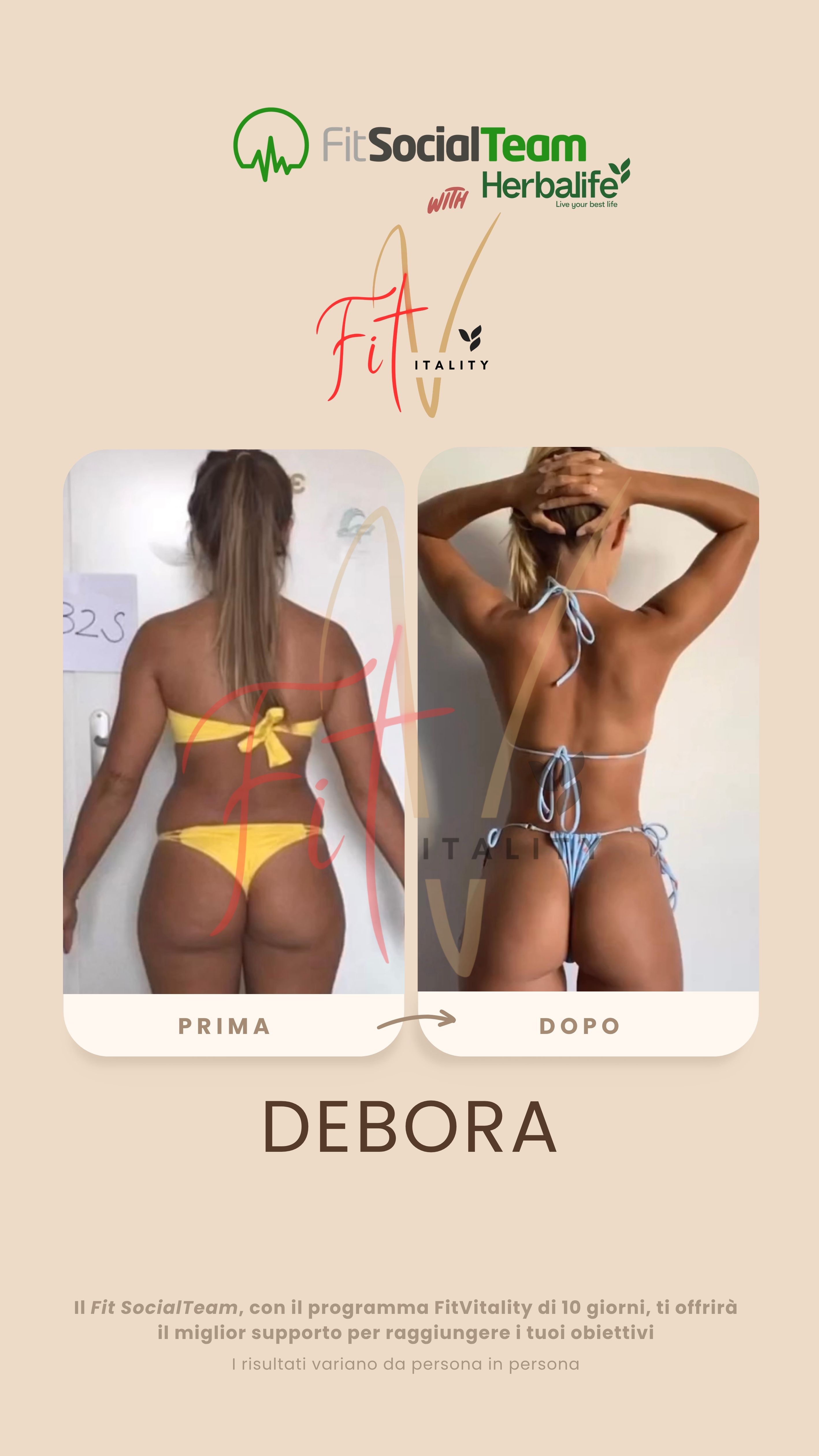 Perdia peso Herbalife Debora