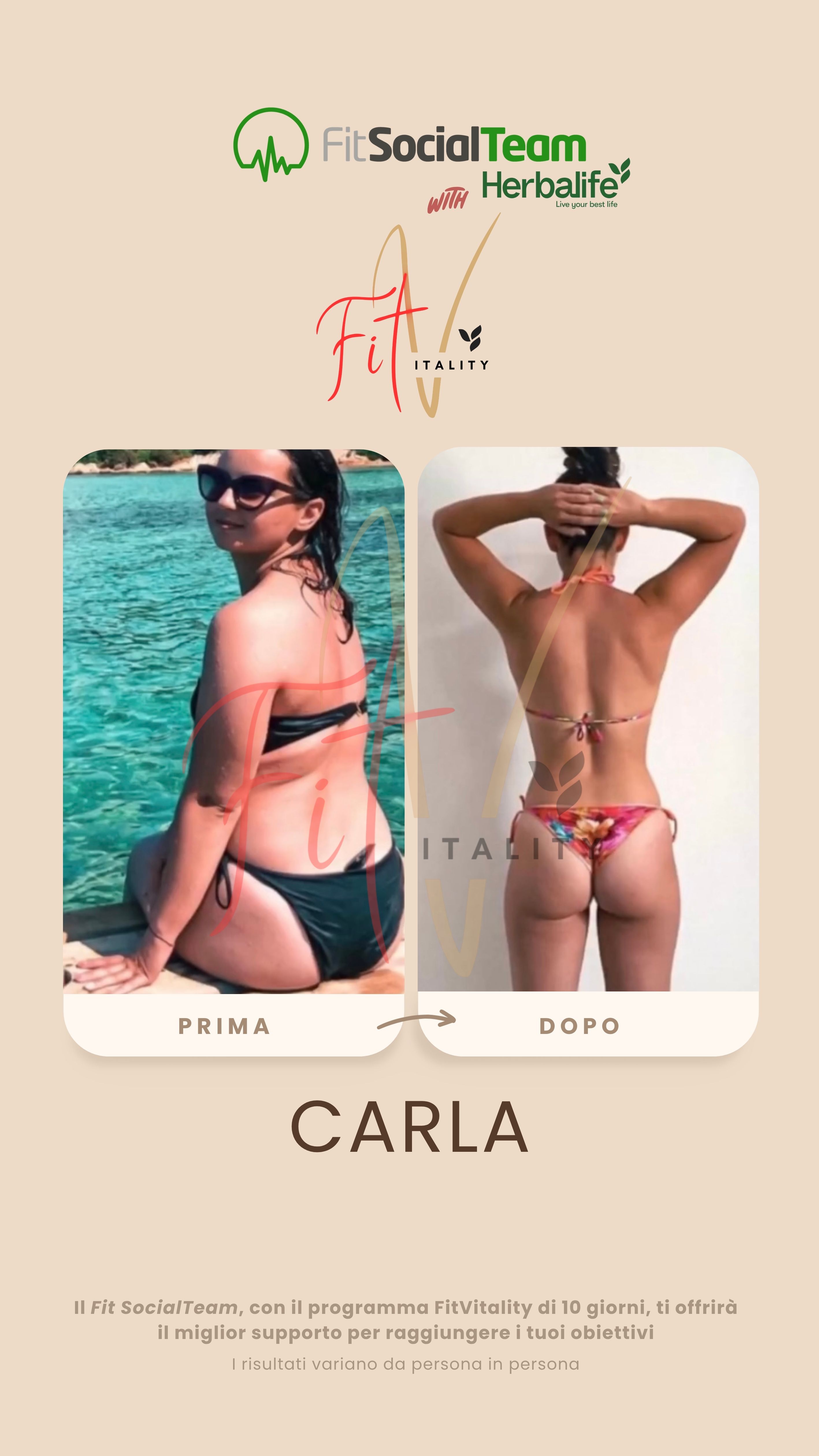 Perdia peso Herbalife Carla