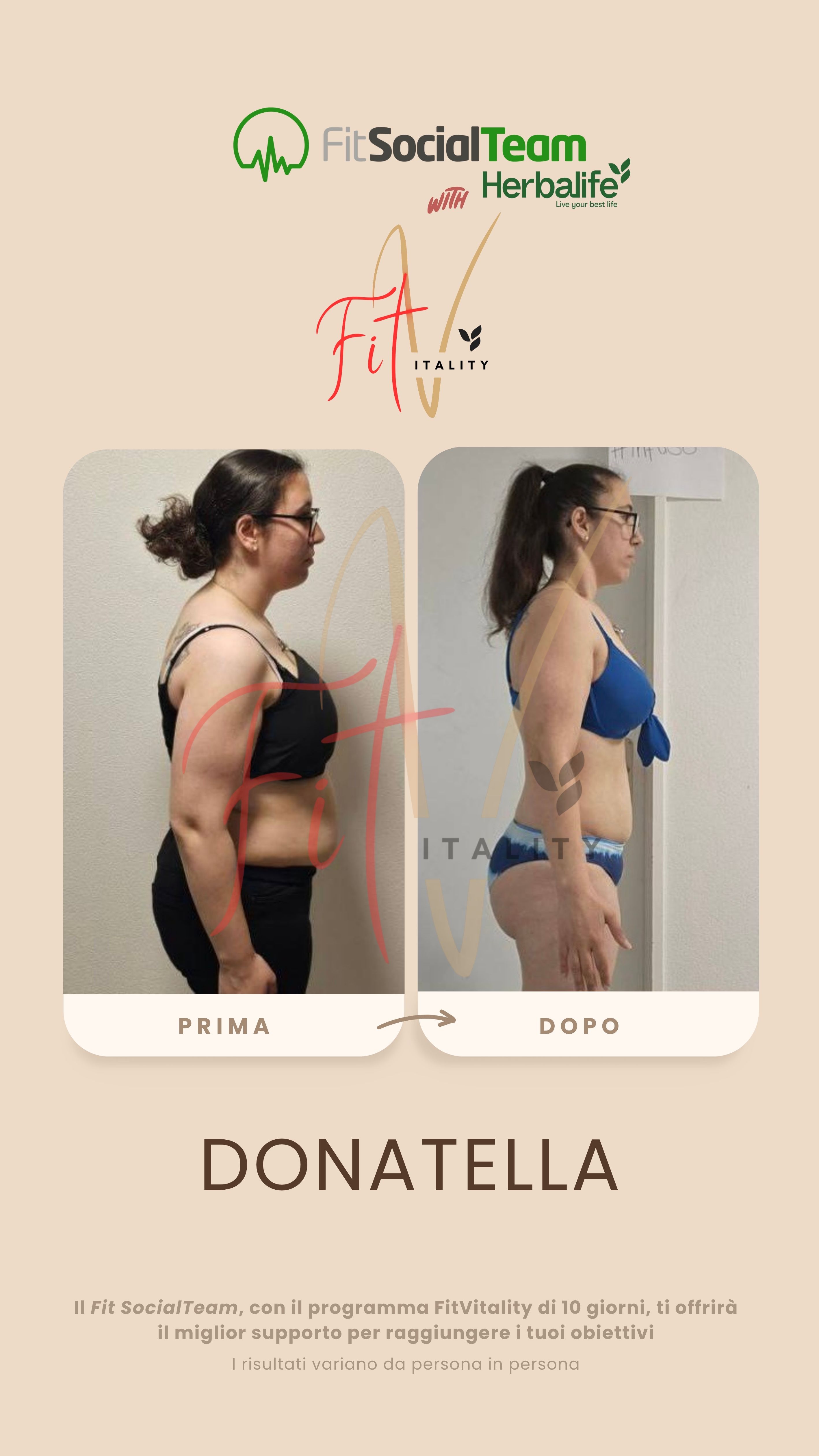 Perdia peso Herbalife Donatella