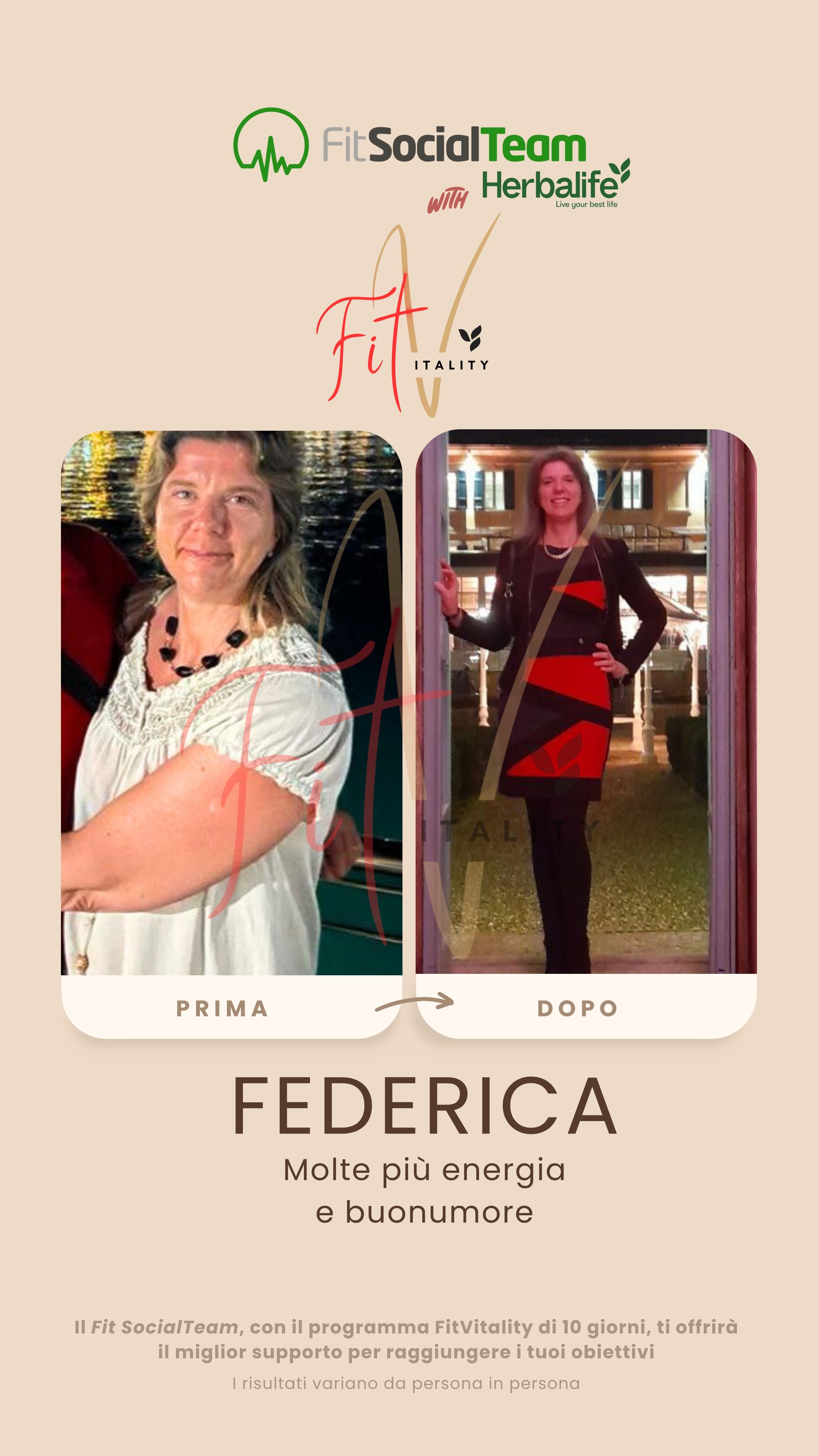 Perdia peso Herbalife Federica