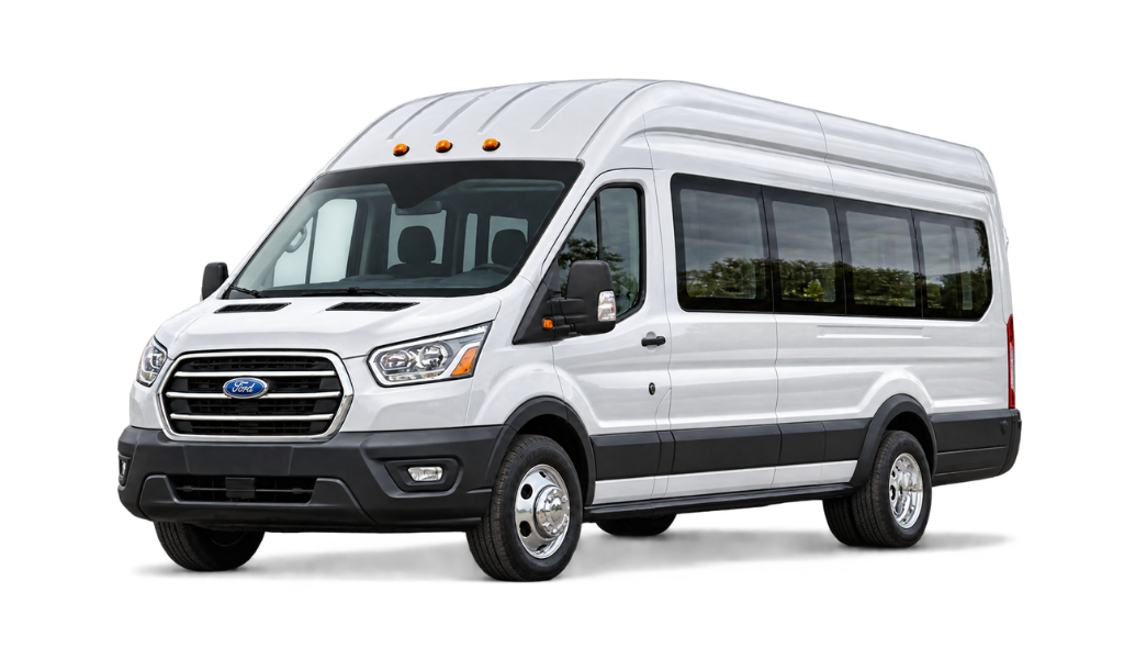 Ford Transit · White passenger van