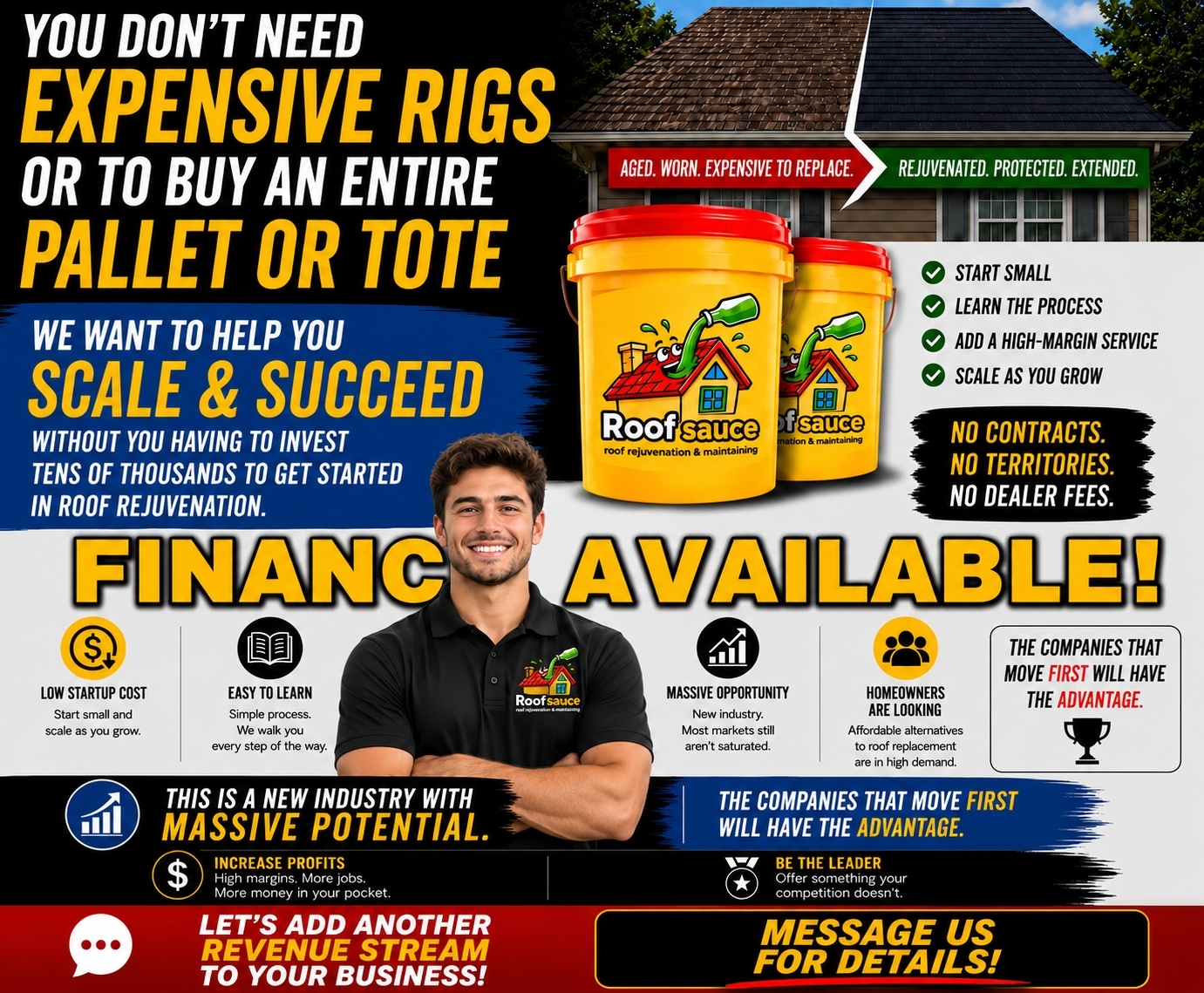 Buy an entire pallet or tote - scale and succeed, financing available