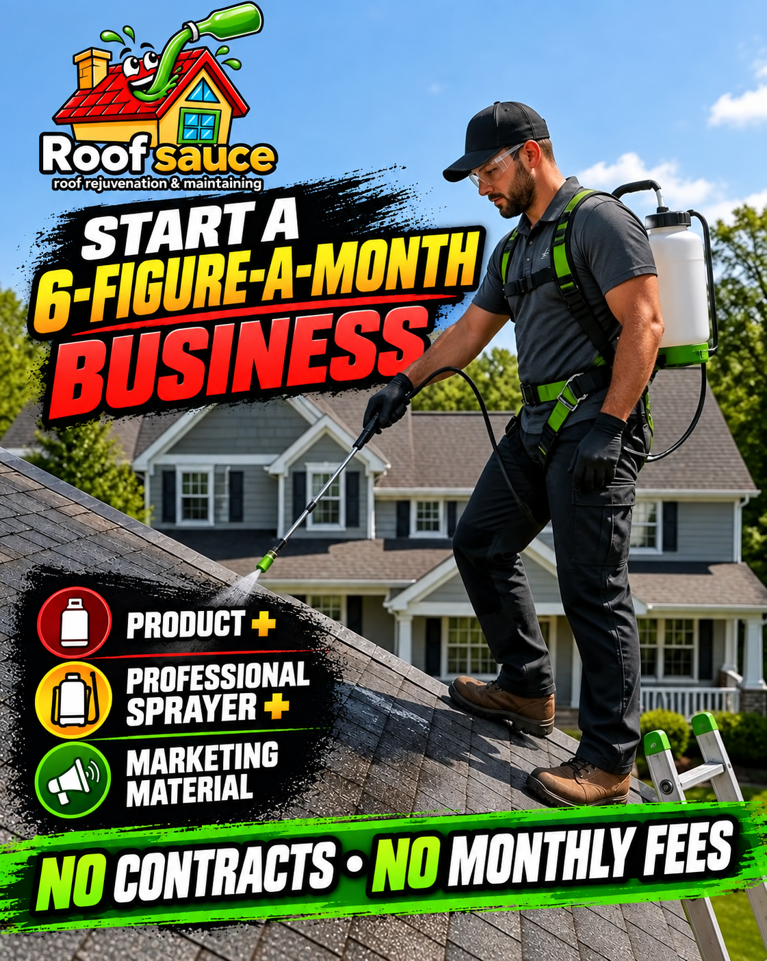 Start a 6-figure-a-month roof rejuvenation business