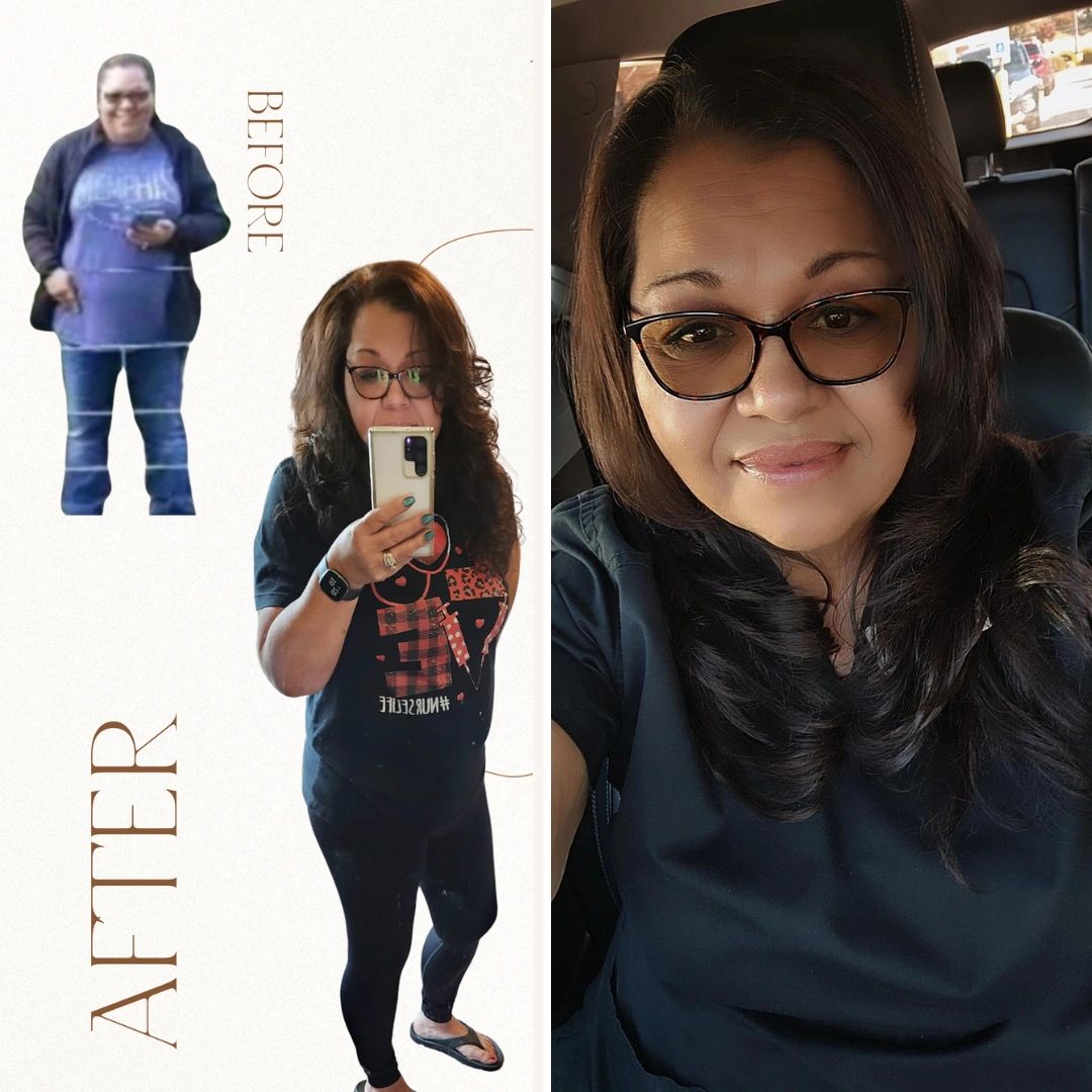 Cristi’s original personal before-and-after photo collage