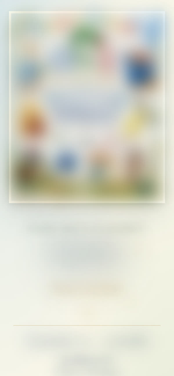 Interactive first birthday RSVP invite, details blurred