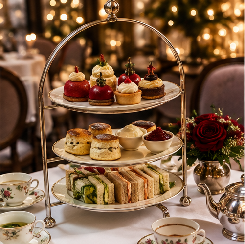 A private photoshoot and afternoon tea to close the four days