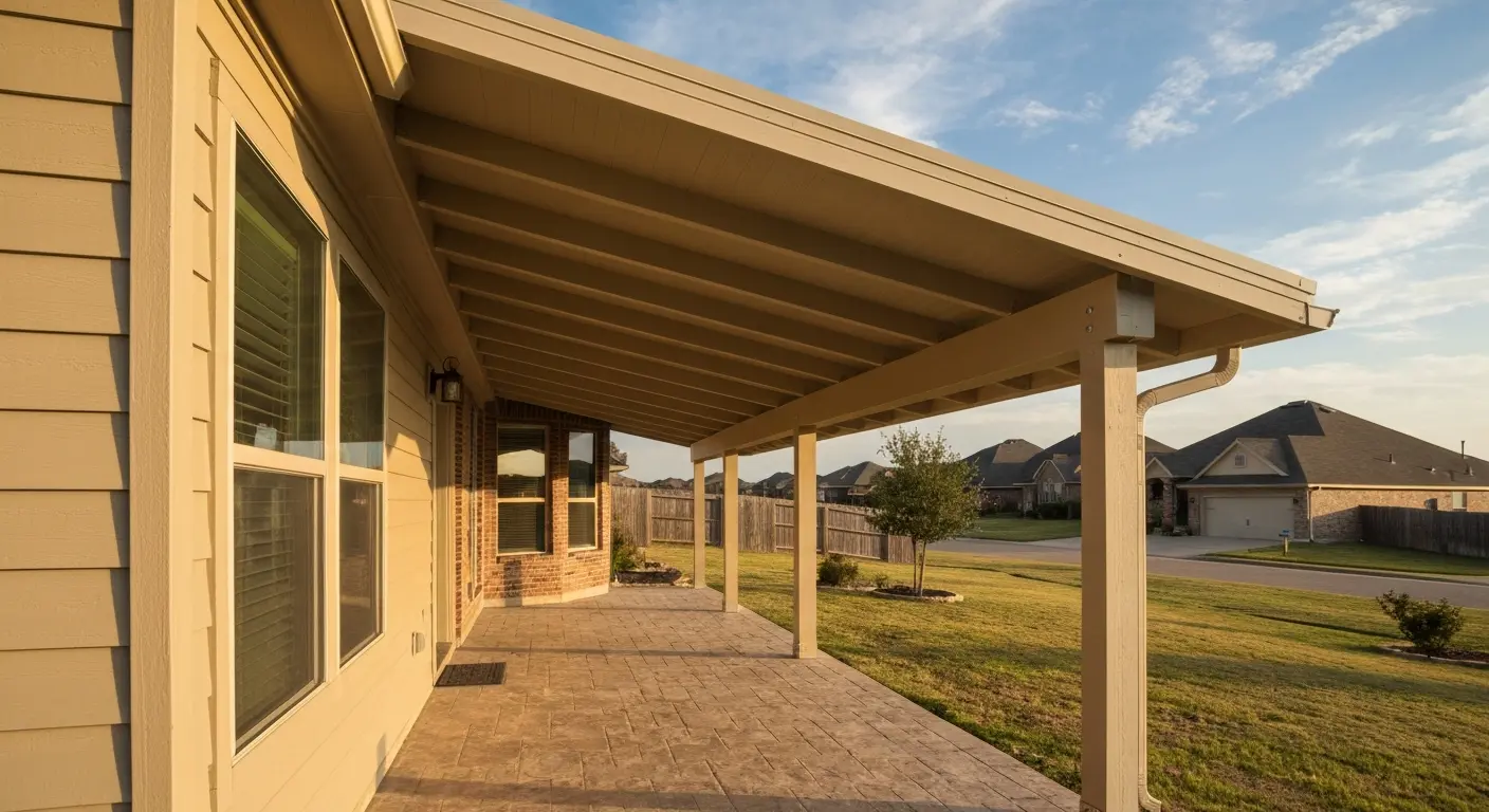 Patio cover installation