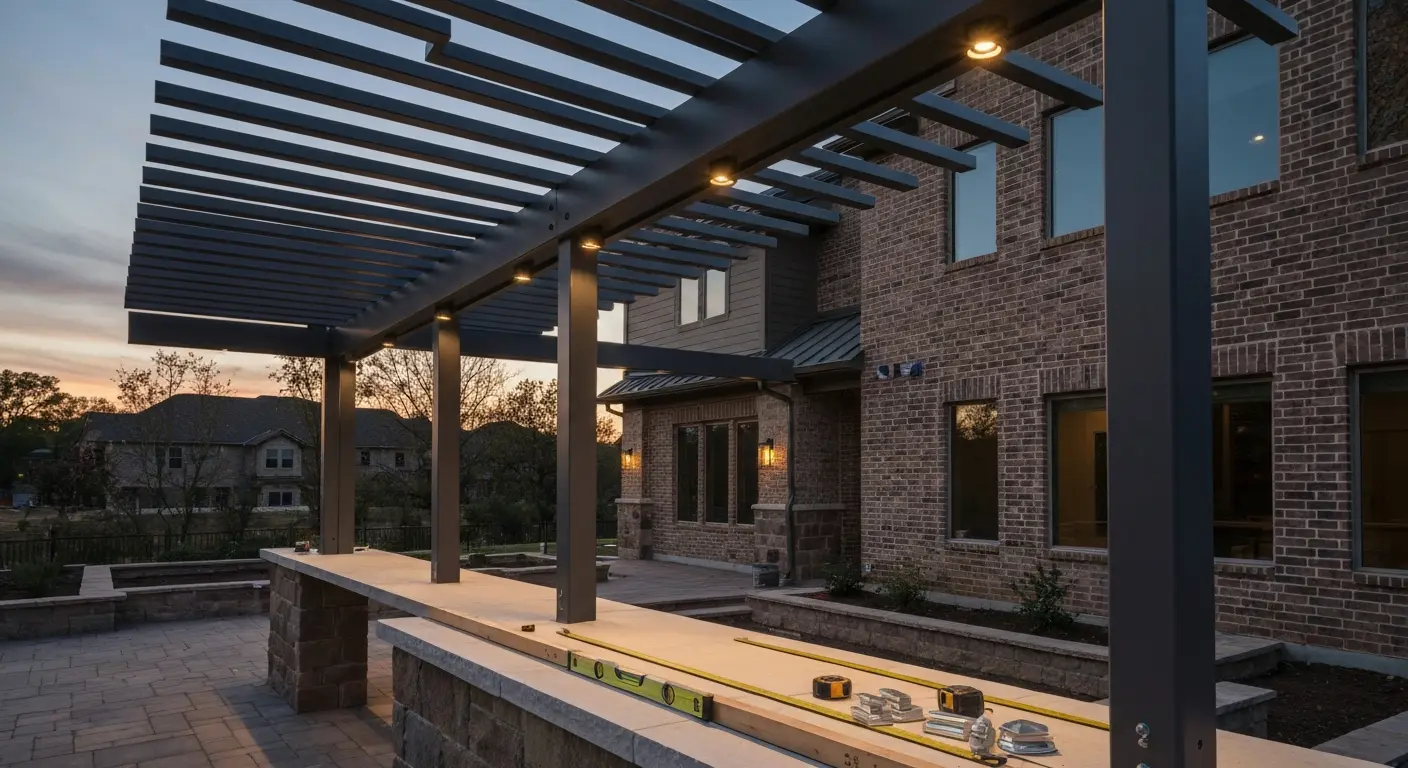 Custom pergola structure