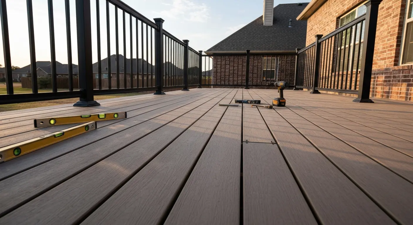 Deck construction in Edmond