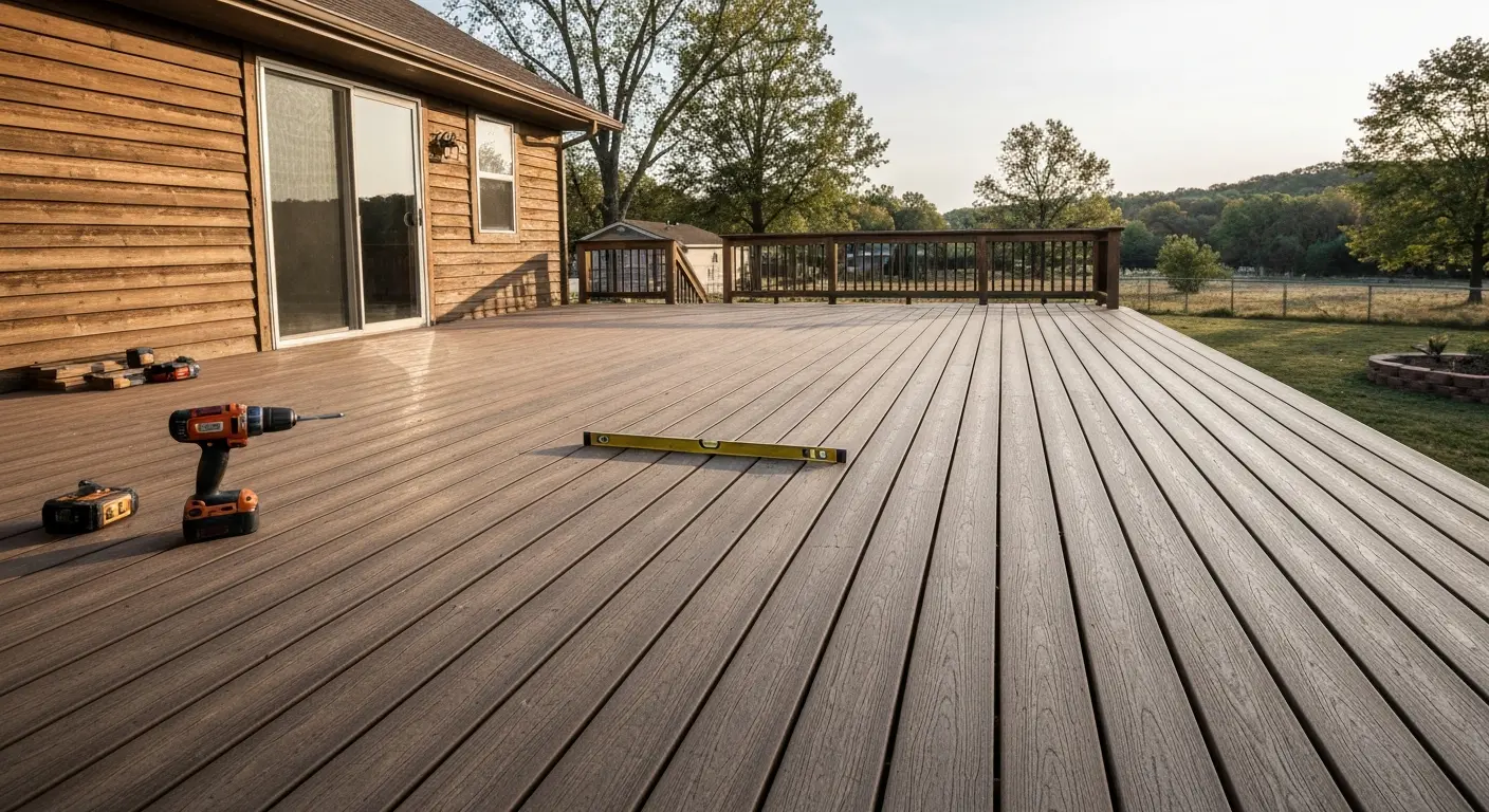 Composite deck in Harrah area