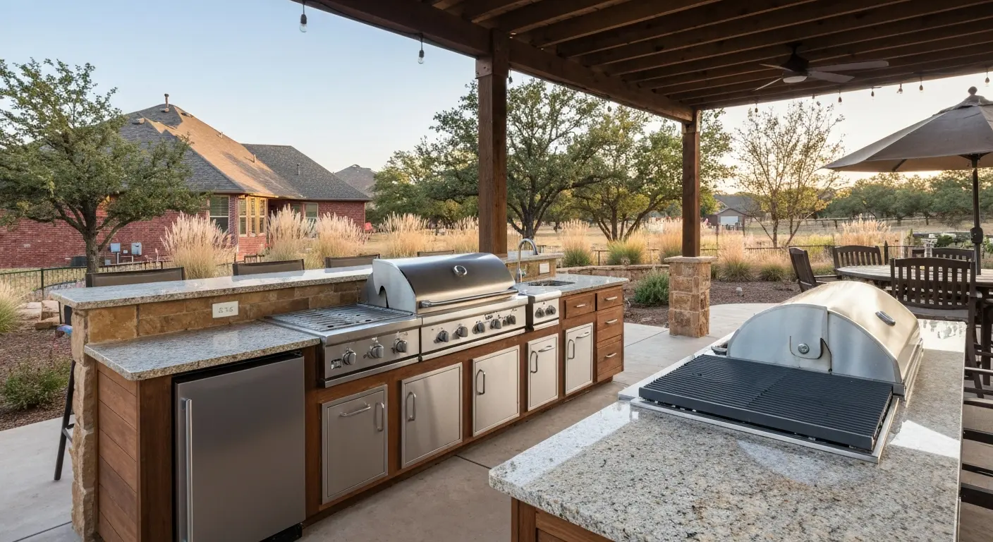 Outdoor kitchen space