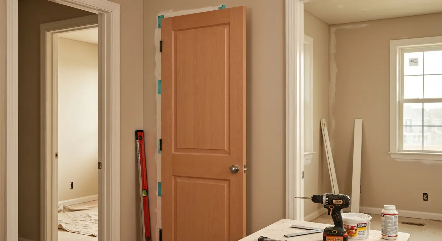 Interior door installation