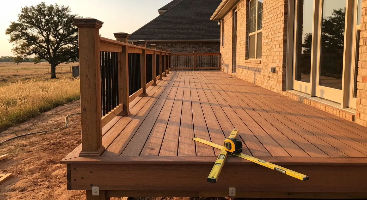 Residential deck in Oklahoma City
