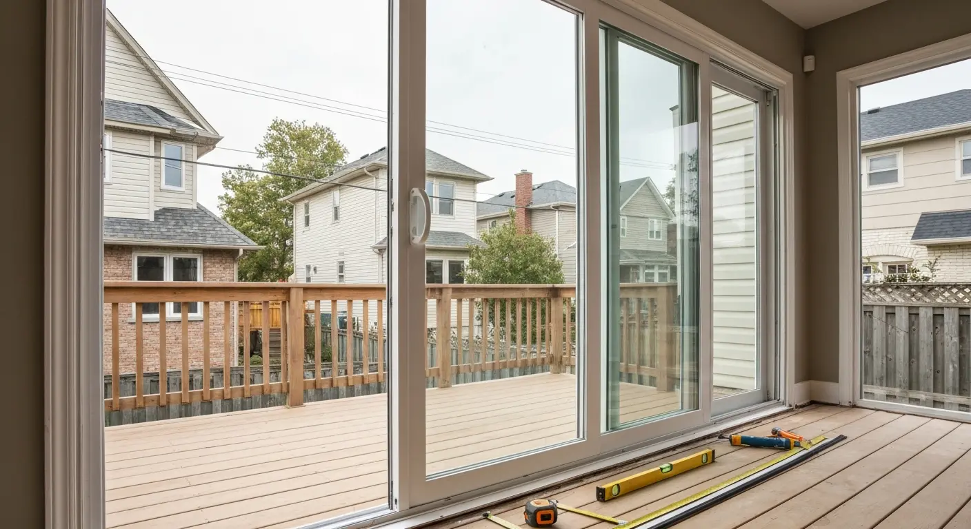 Patio door installation