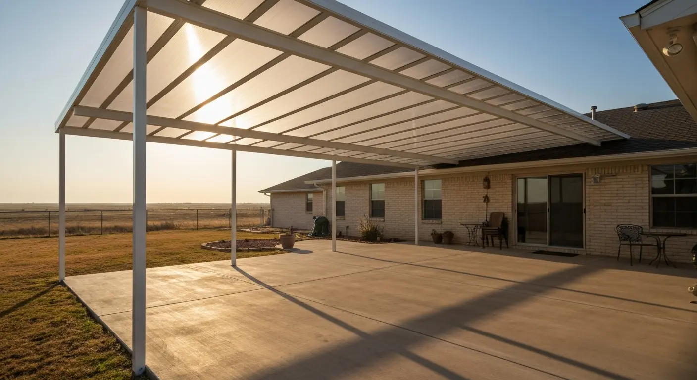 Polycarbonate patio cover