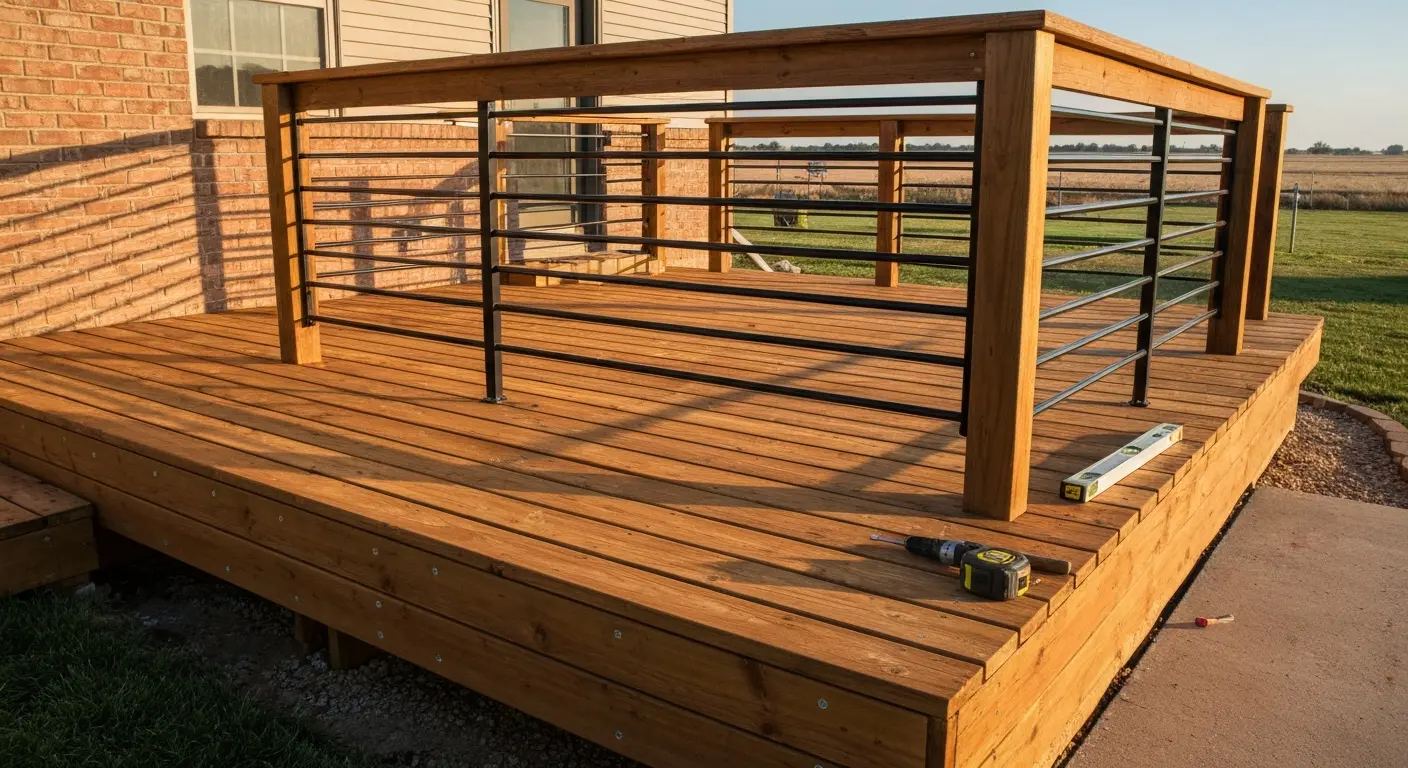 Deck construction in Shawnee