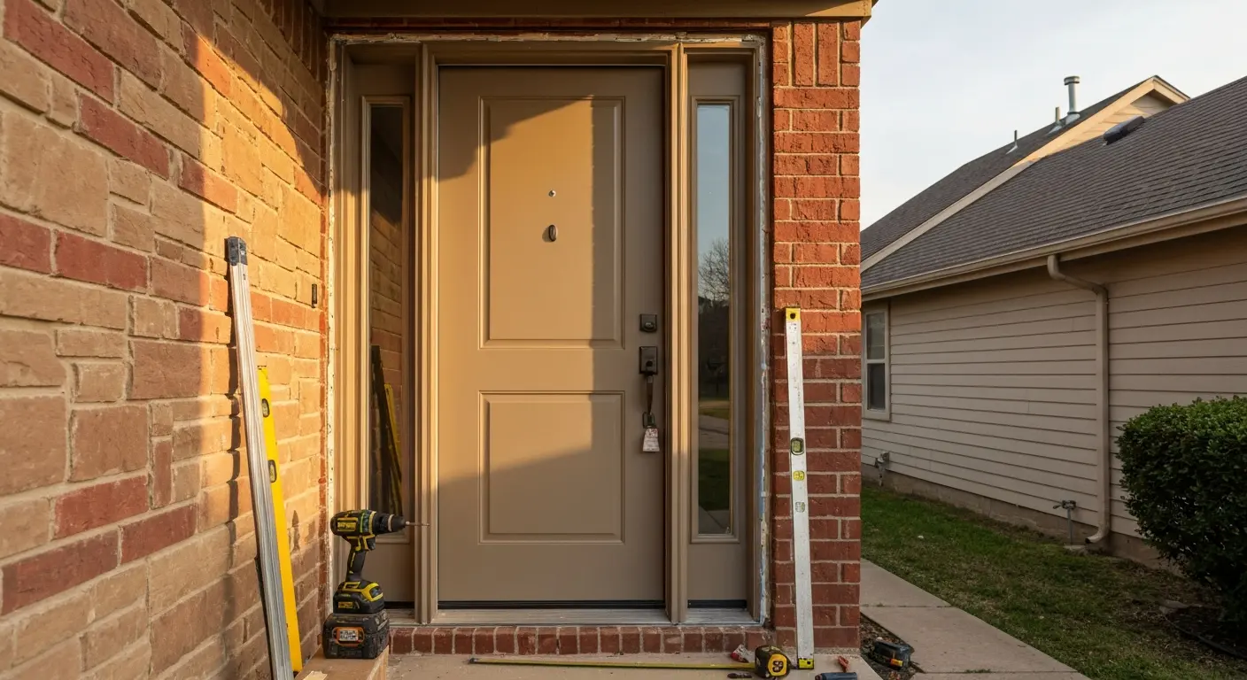 Entry door installation