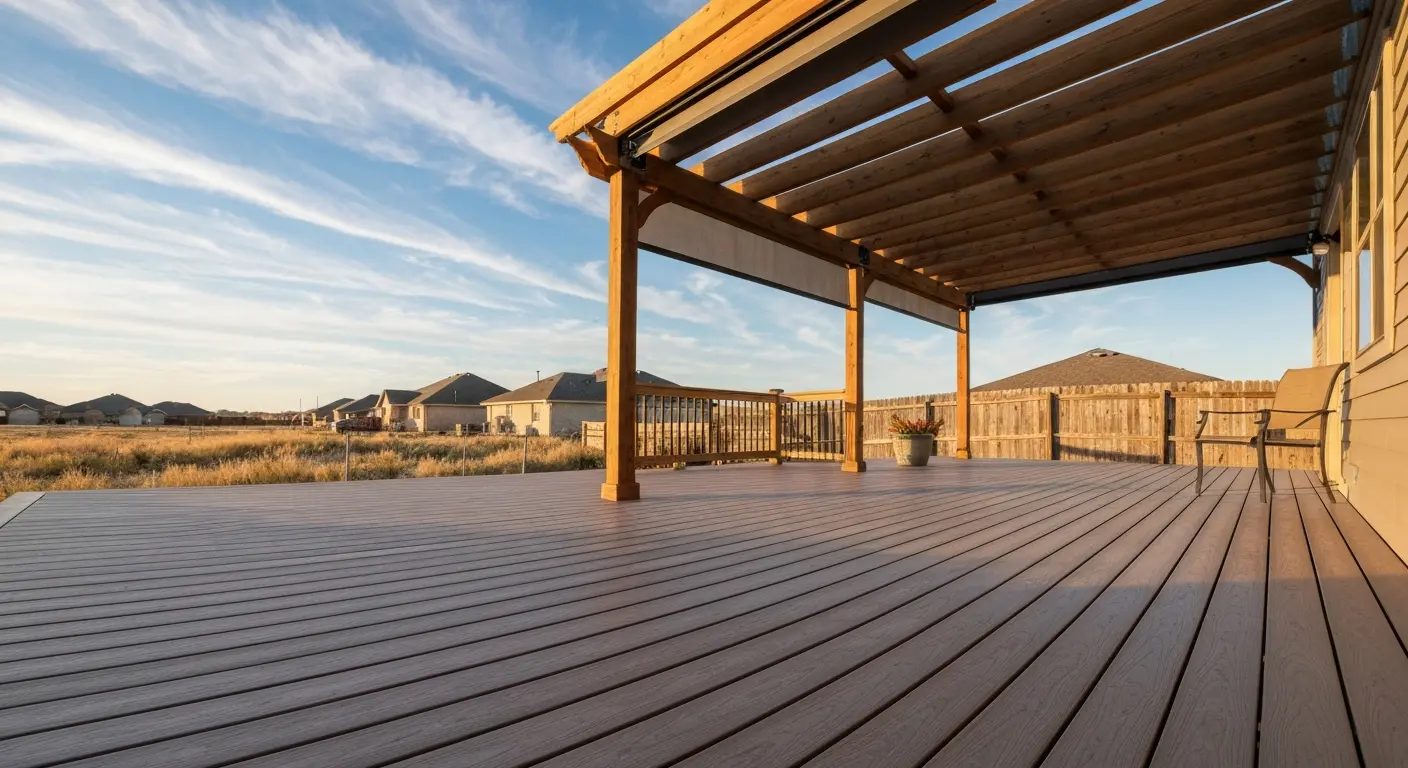 Deck with pergola