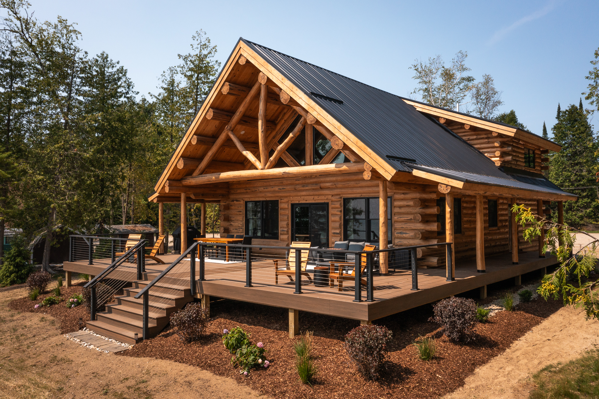 White Birch Cabin on the lake in Ellsworth, Michigan