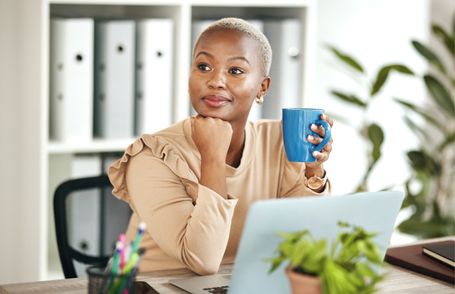 Confident woman living with food freedom