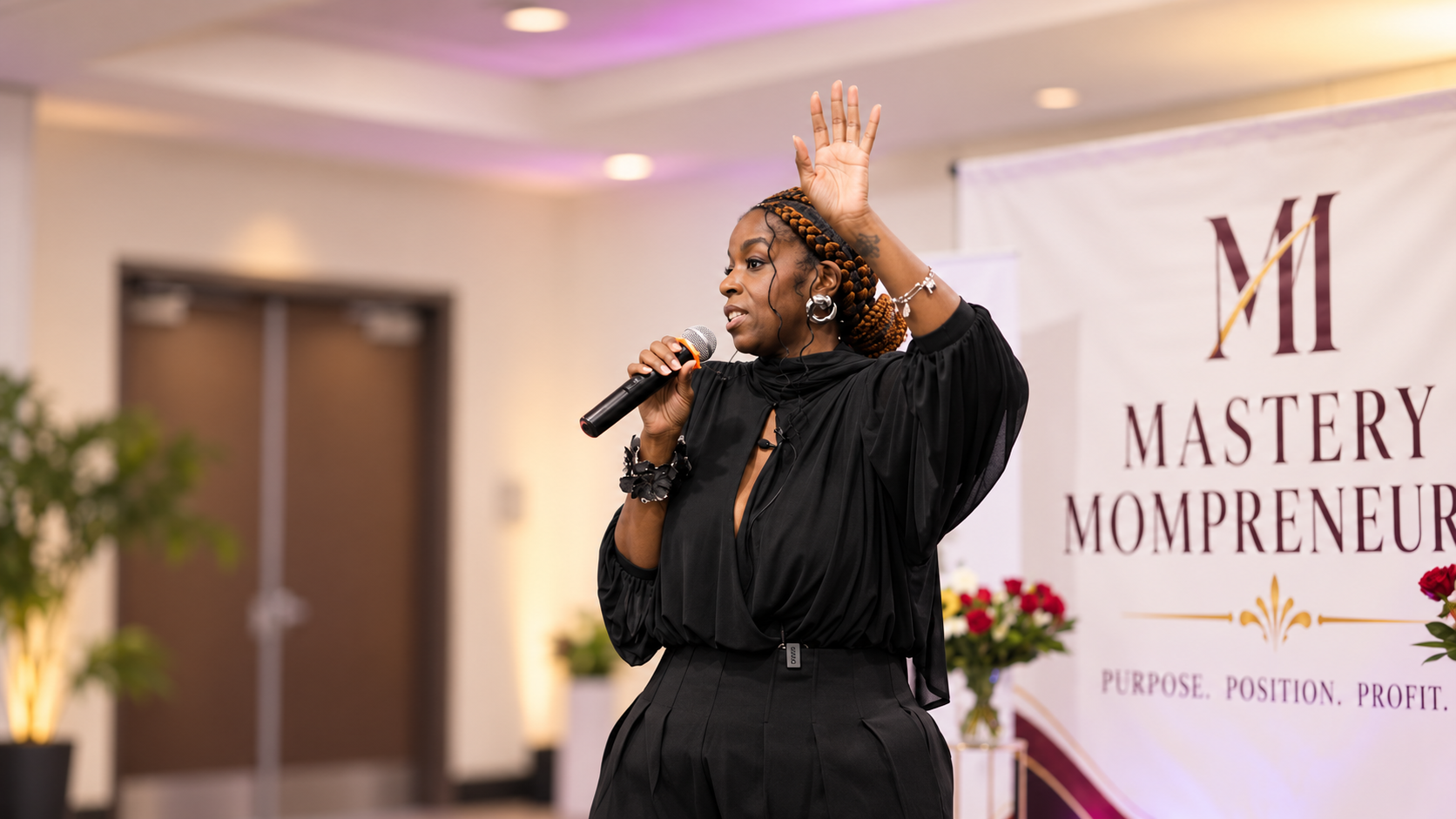 Tammy Capri teaching at a live event