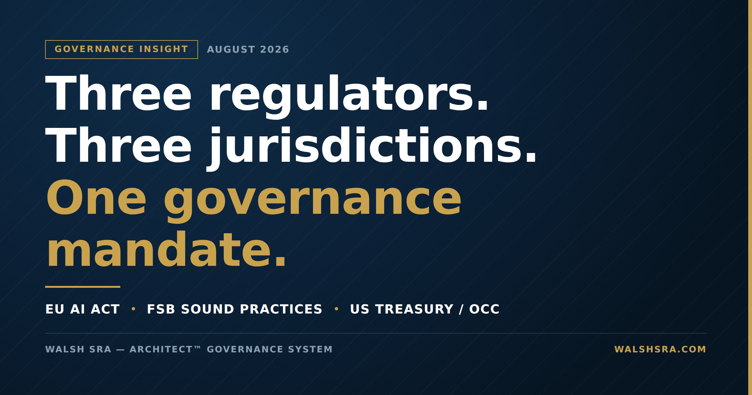 The Governance Mandate Extends to AI: The Deadline Moved. The Expectation Did Not.
