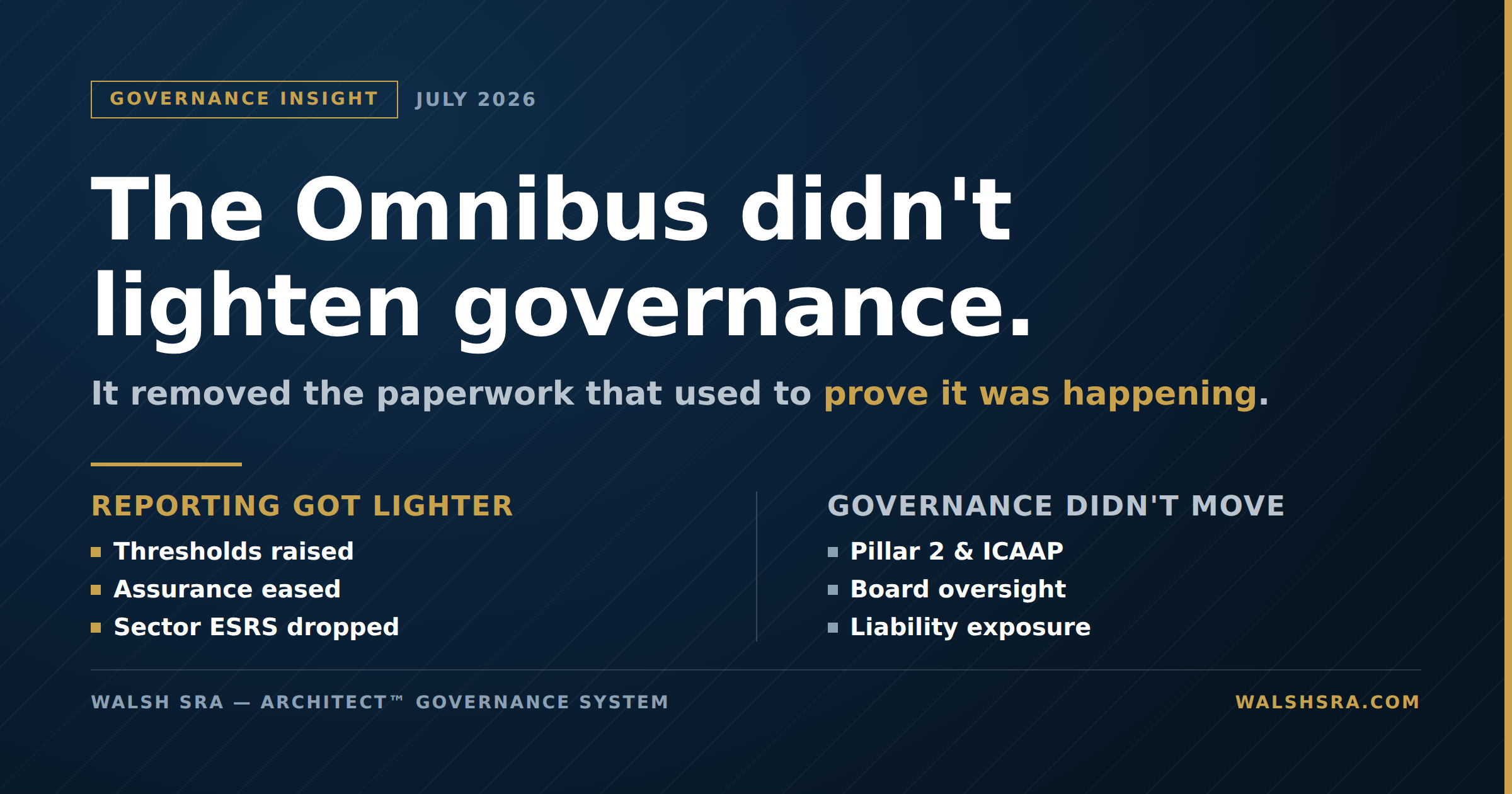 Simpler Reporting, Harder Judgment