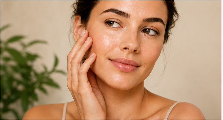 Woman feeling refreshed and confident