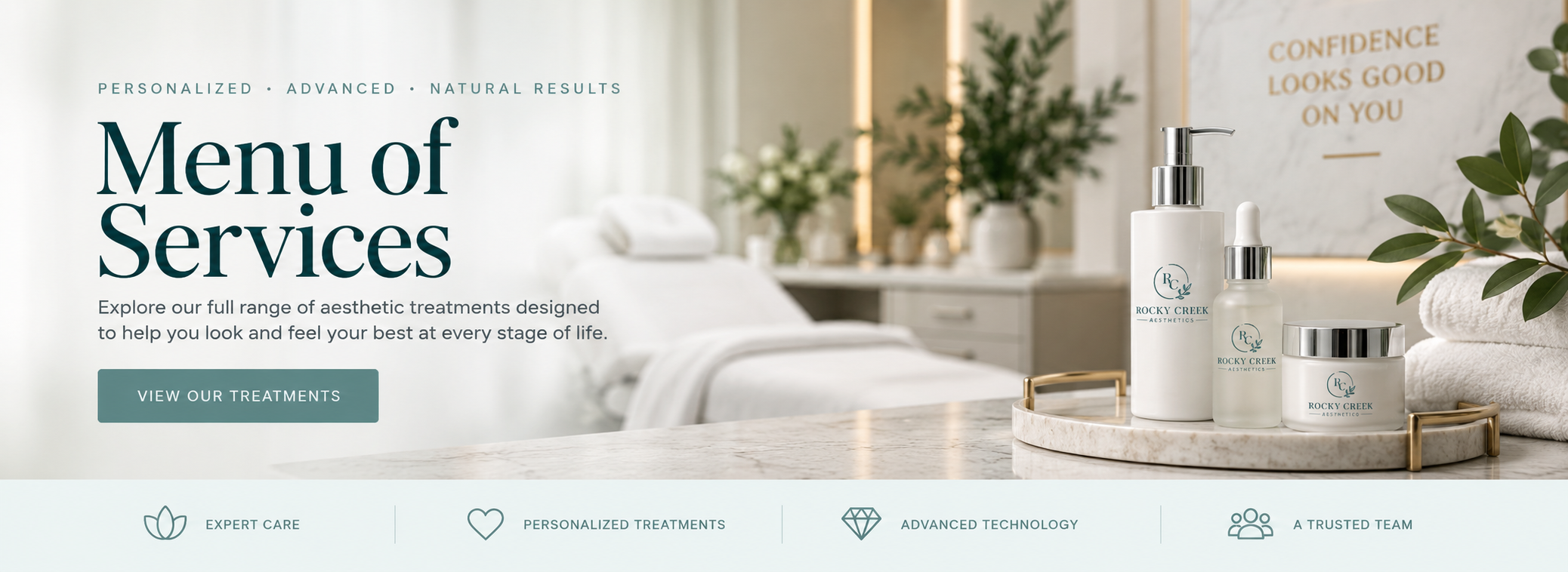 Rocky Creek Aesthetics Menu of Services