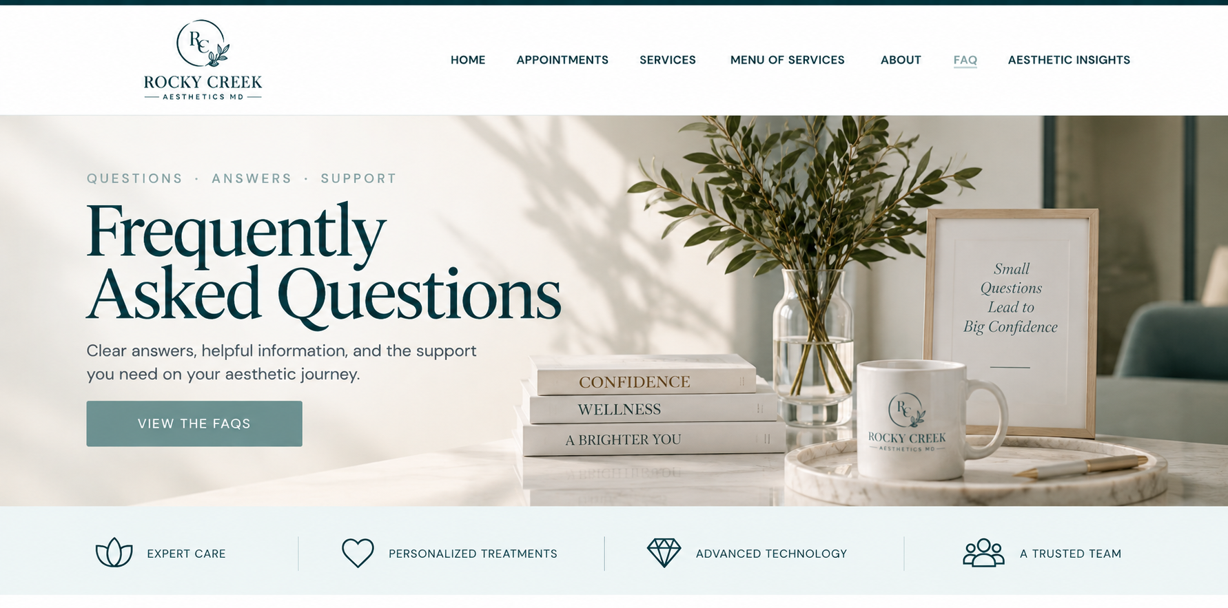 Rocky Creek Aesthetics Frequently Asked Questions