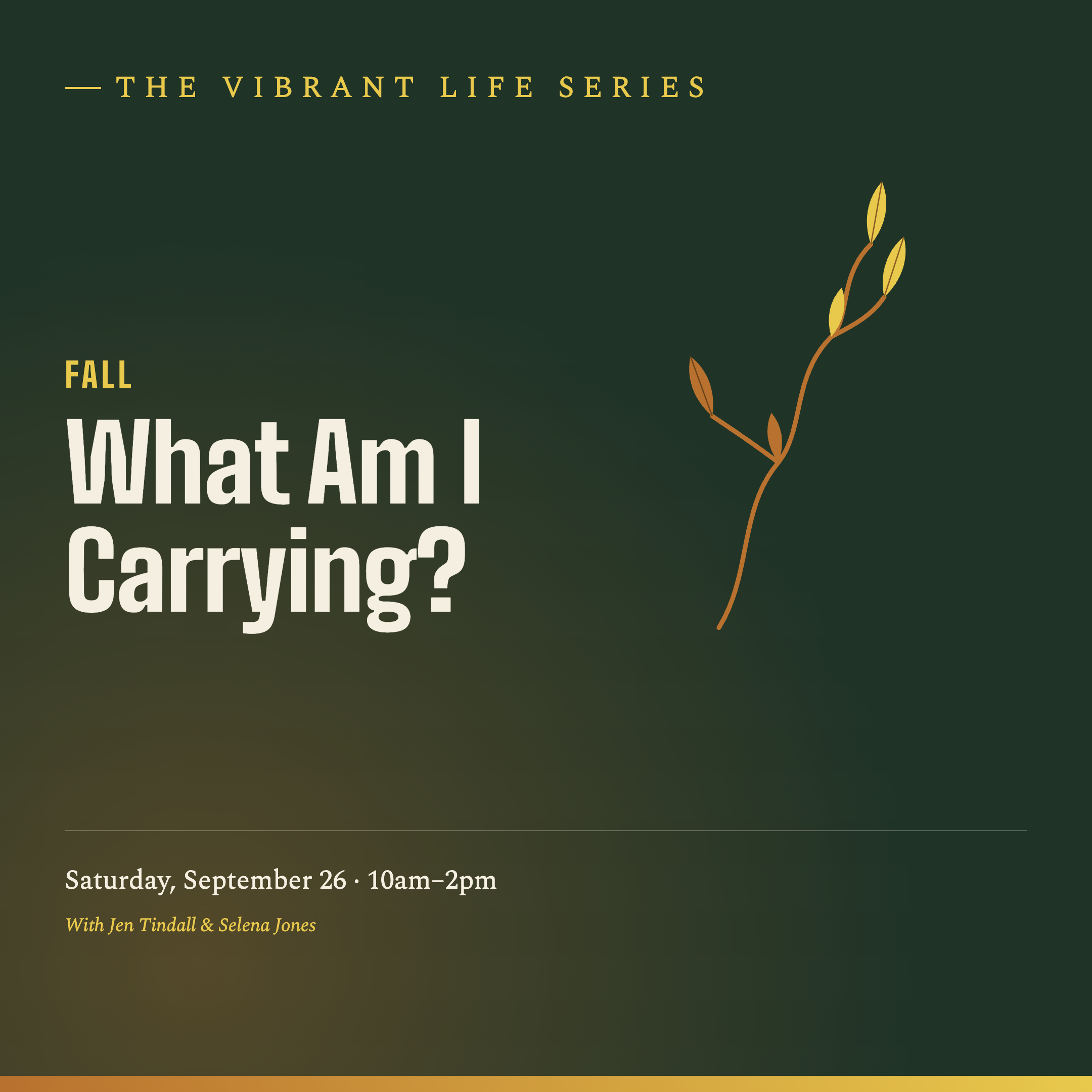 Fall — What Am I Carrying?
