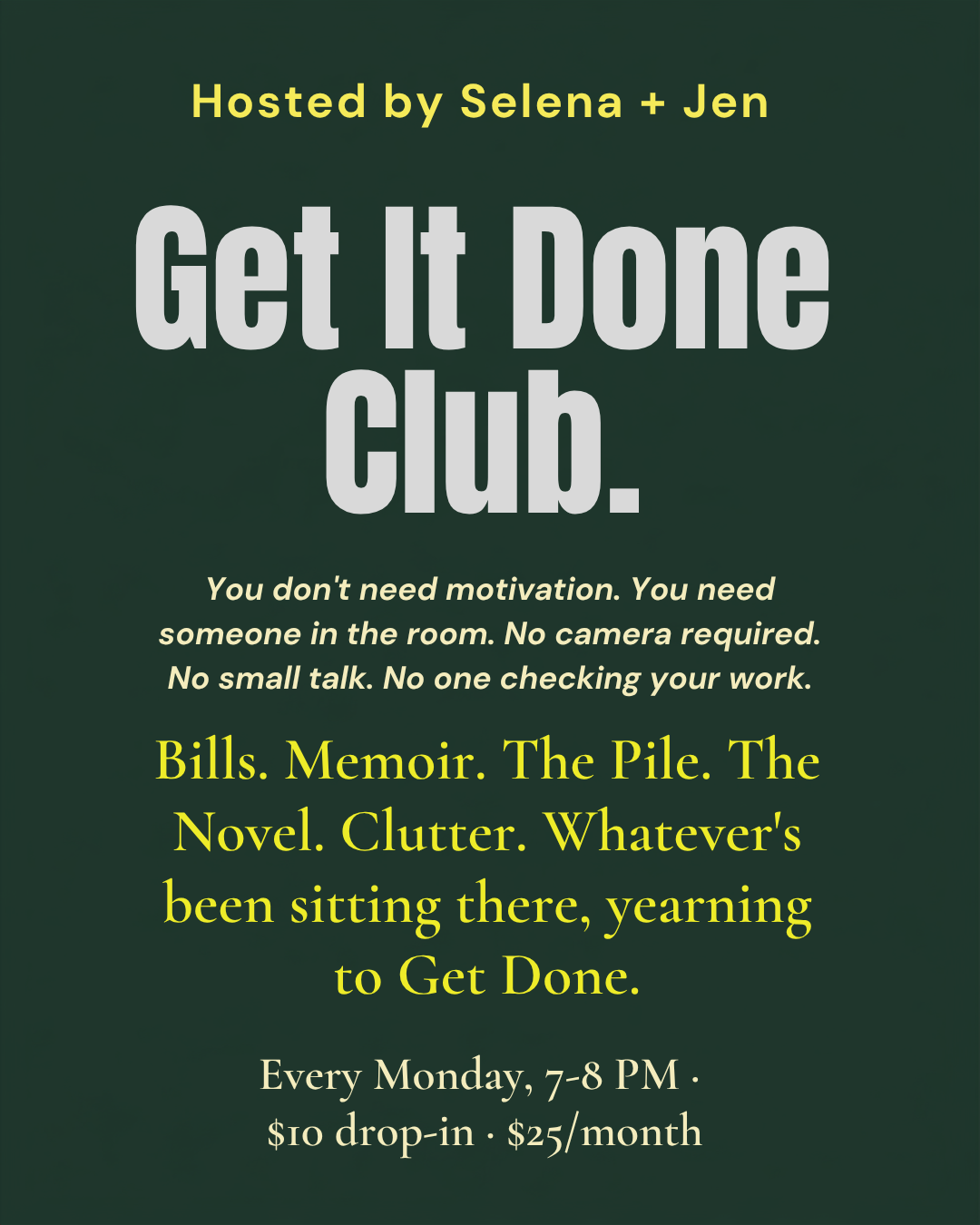 Get It Done Club poster