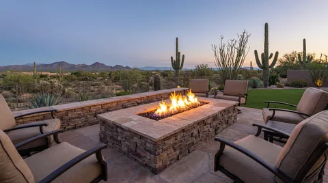 inviting arizona fire pit scottsdale