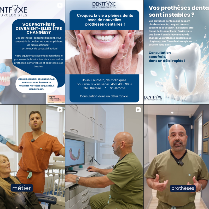Dentfixe Denturologistes étude de cas