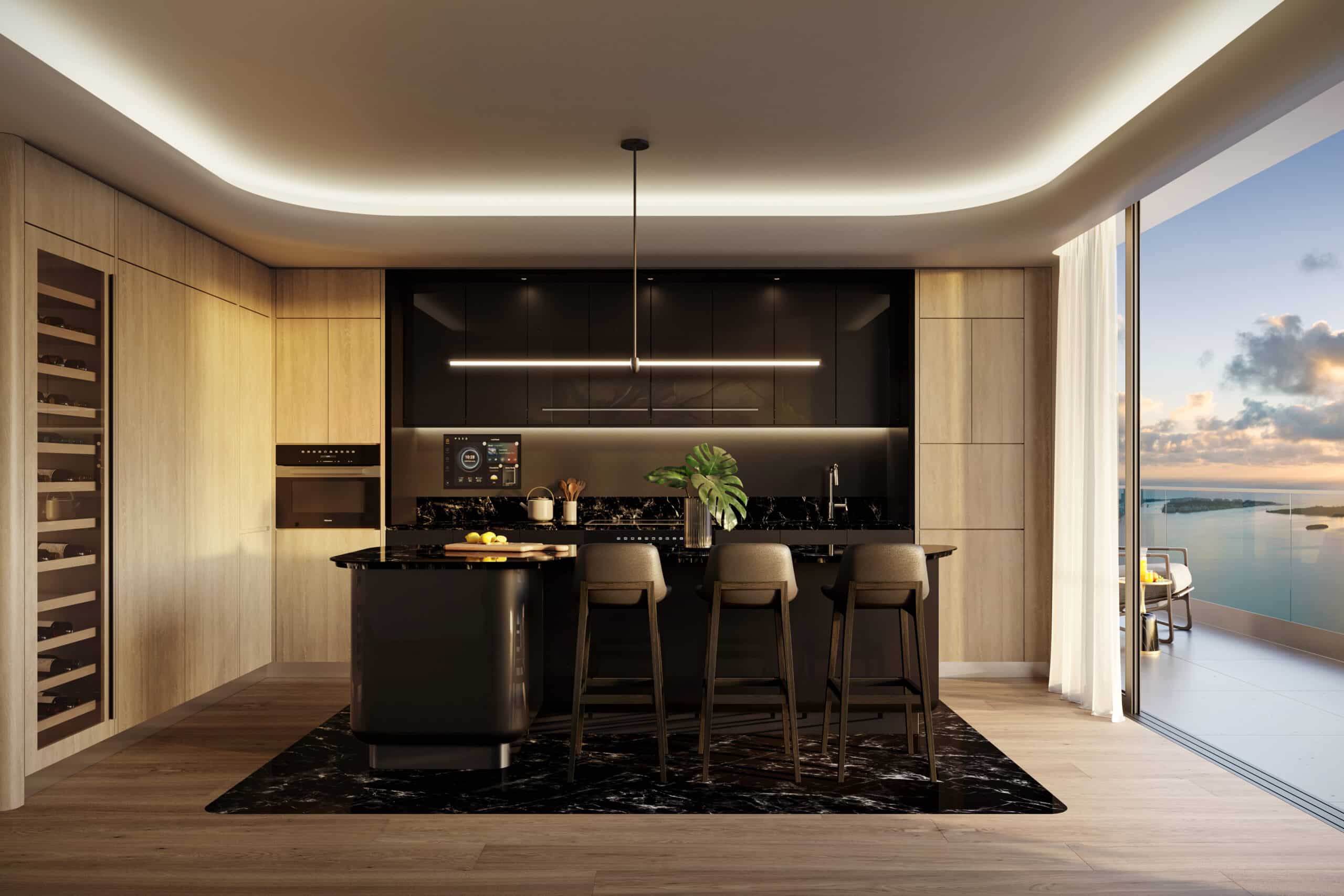 Interior de condominio en Miami
