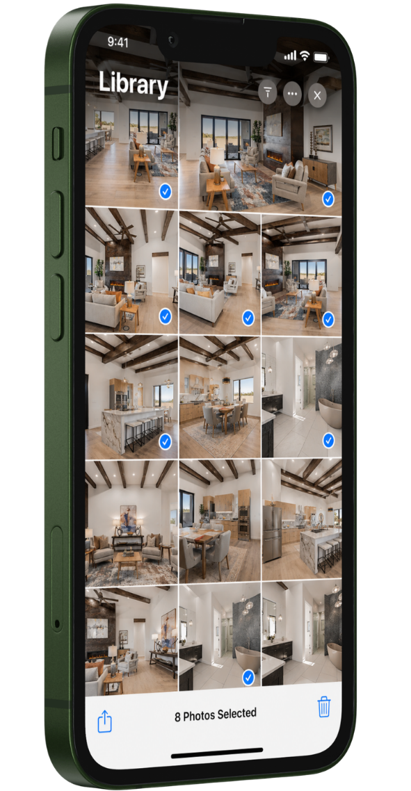 Raw photo selection