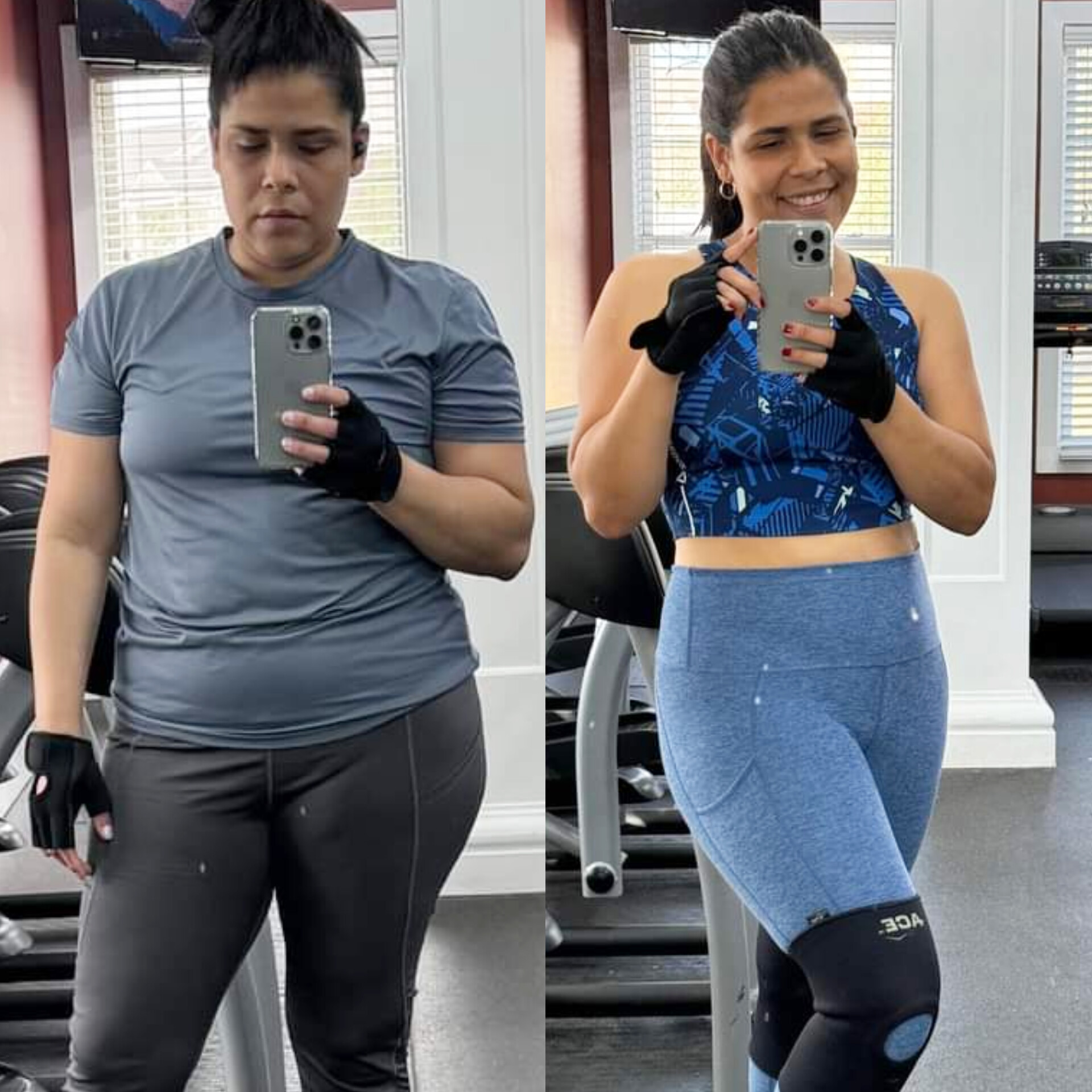 Comparación del antes y después de una participante del método