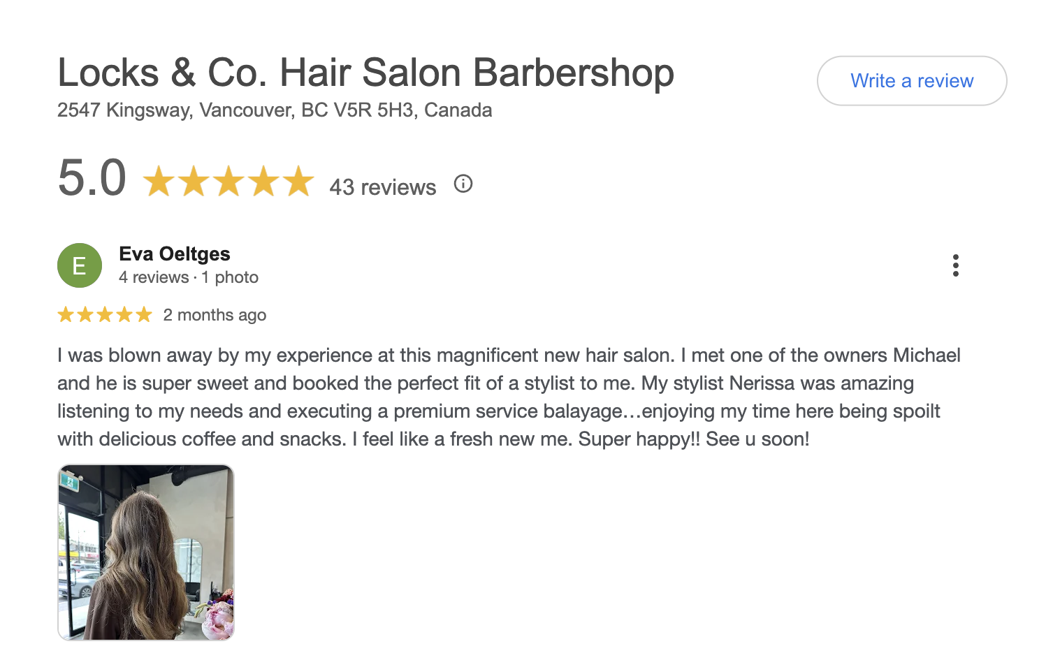 Google Review 1