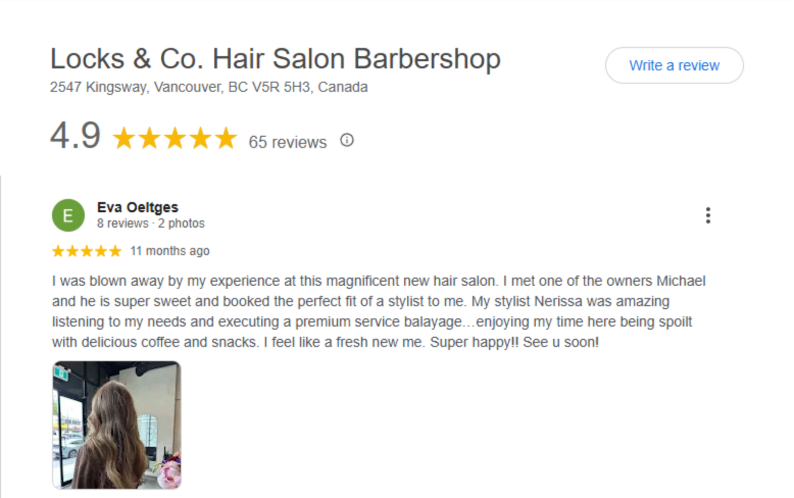 Google Review 5