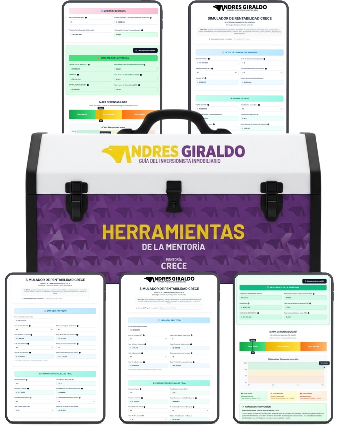 Mockup Simuladores de Inversión CRECE