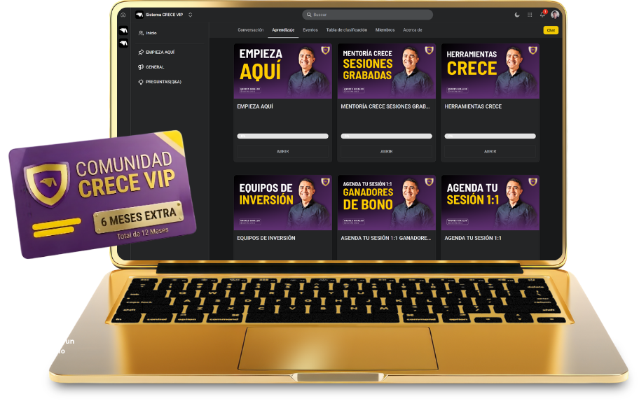 Mockup 6 meses extra Comunidad CRECE VIP