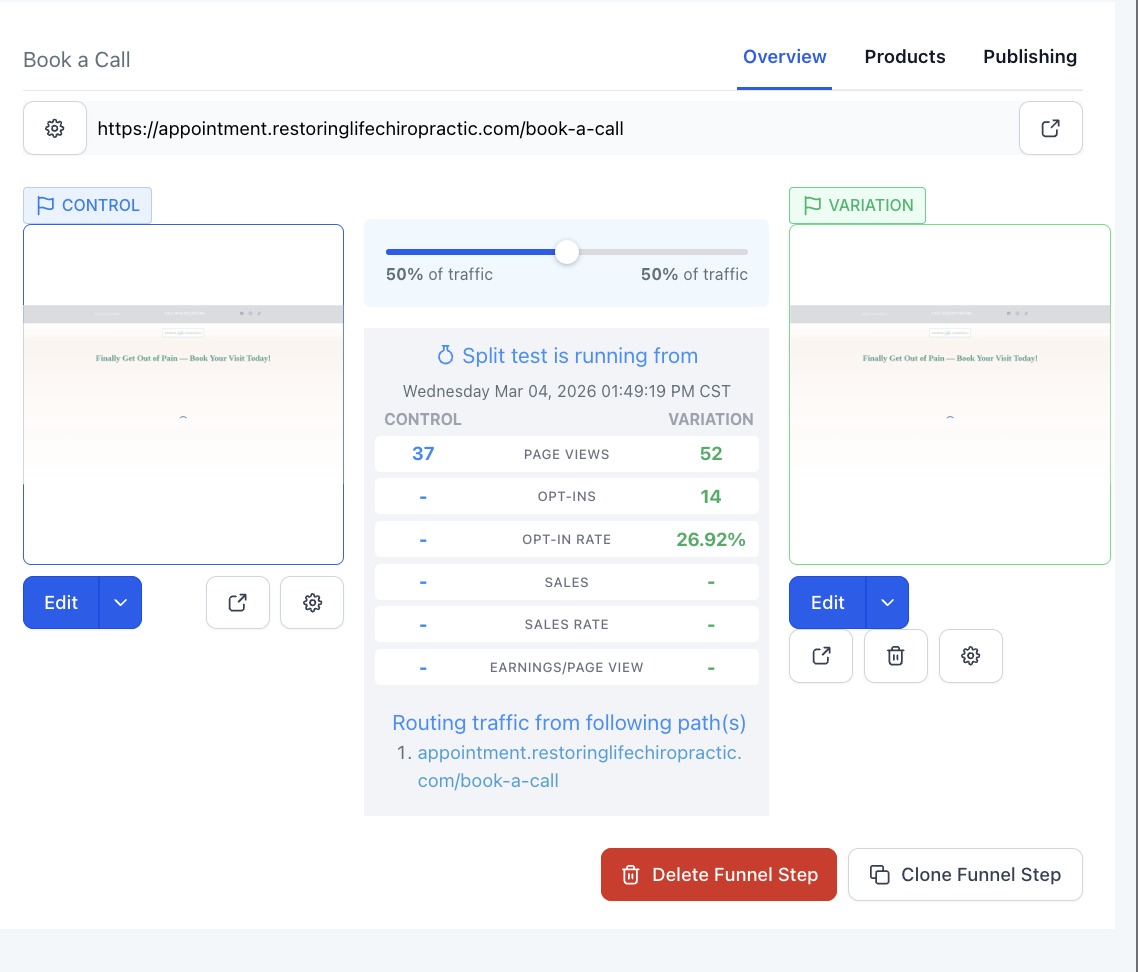 Lead follow-up screenshot