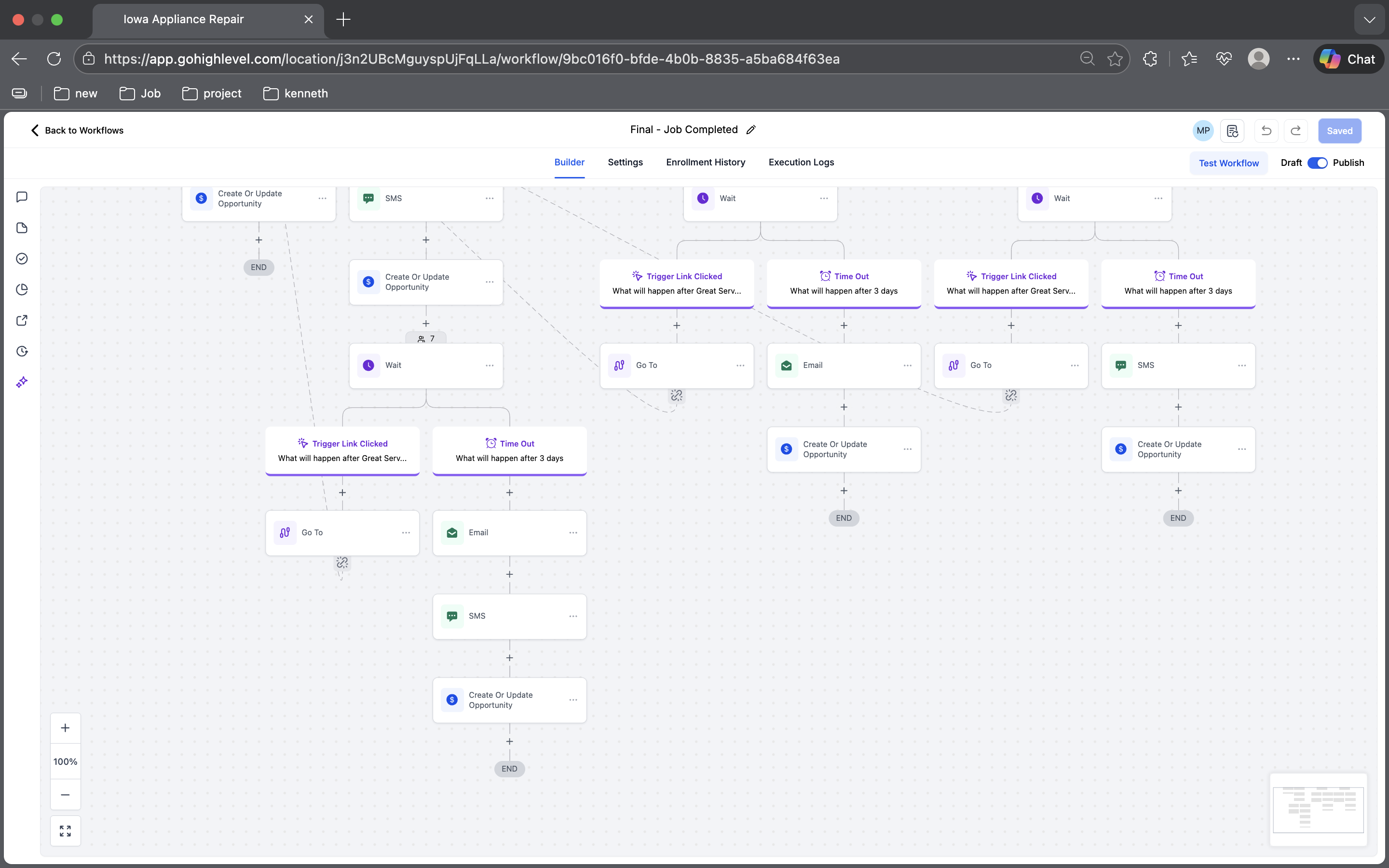 Integration setup screenshot