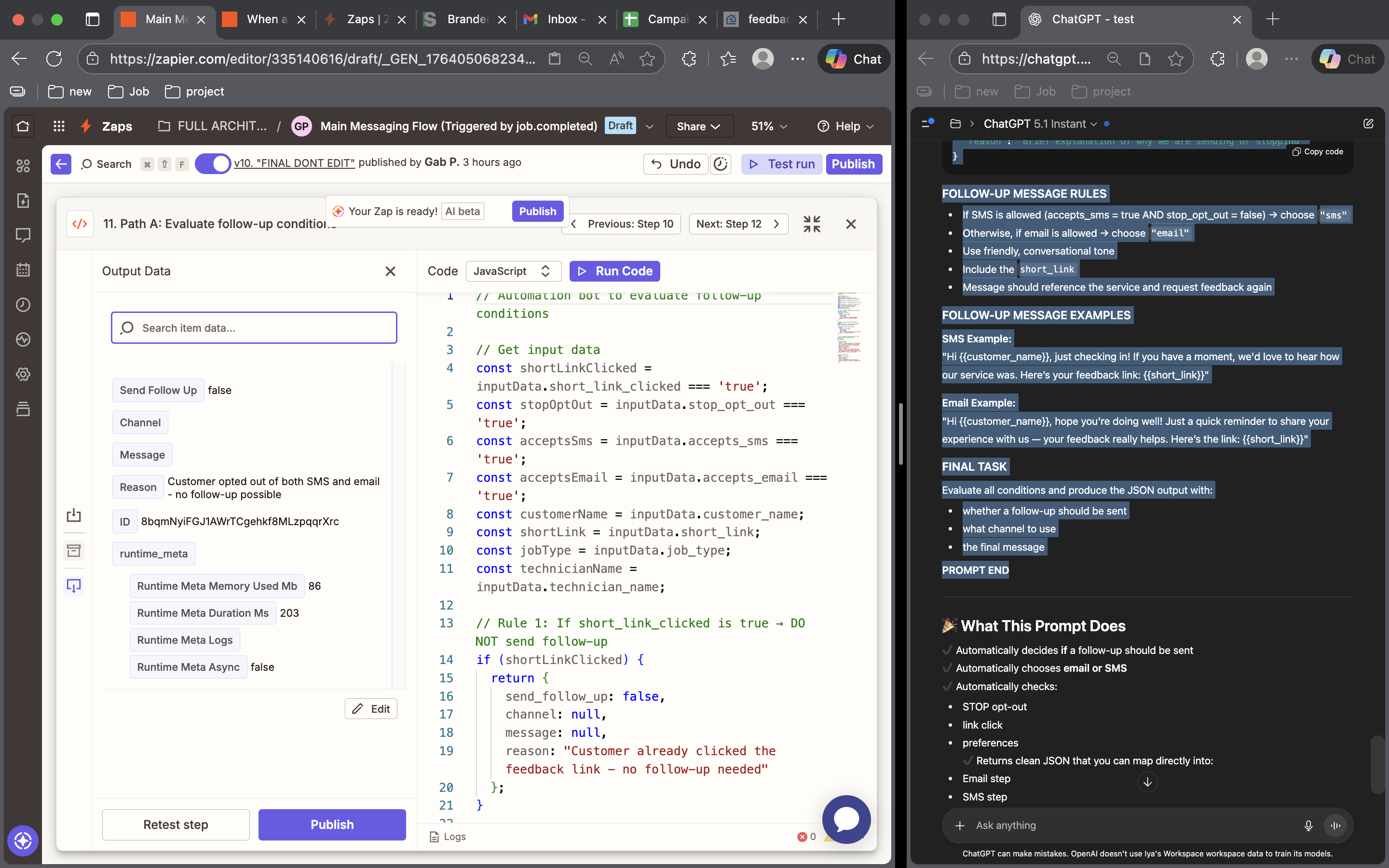 Frontend website section screenshot