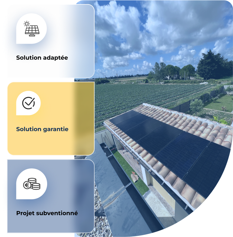Expert Atmos énergie vu de dos Installation panneaux solaires à nîmes meilleure entreprise certifiée QUALIPV