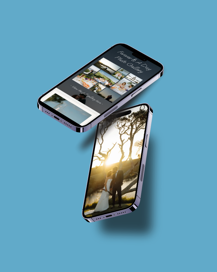 Mobile phone responsive website design