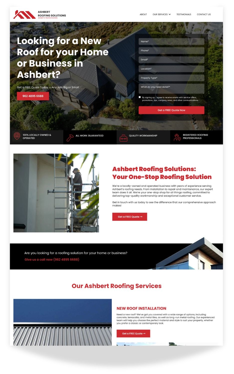 Pressure washing website design by washing websites