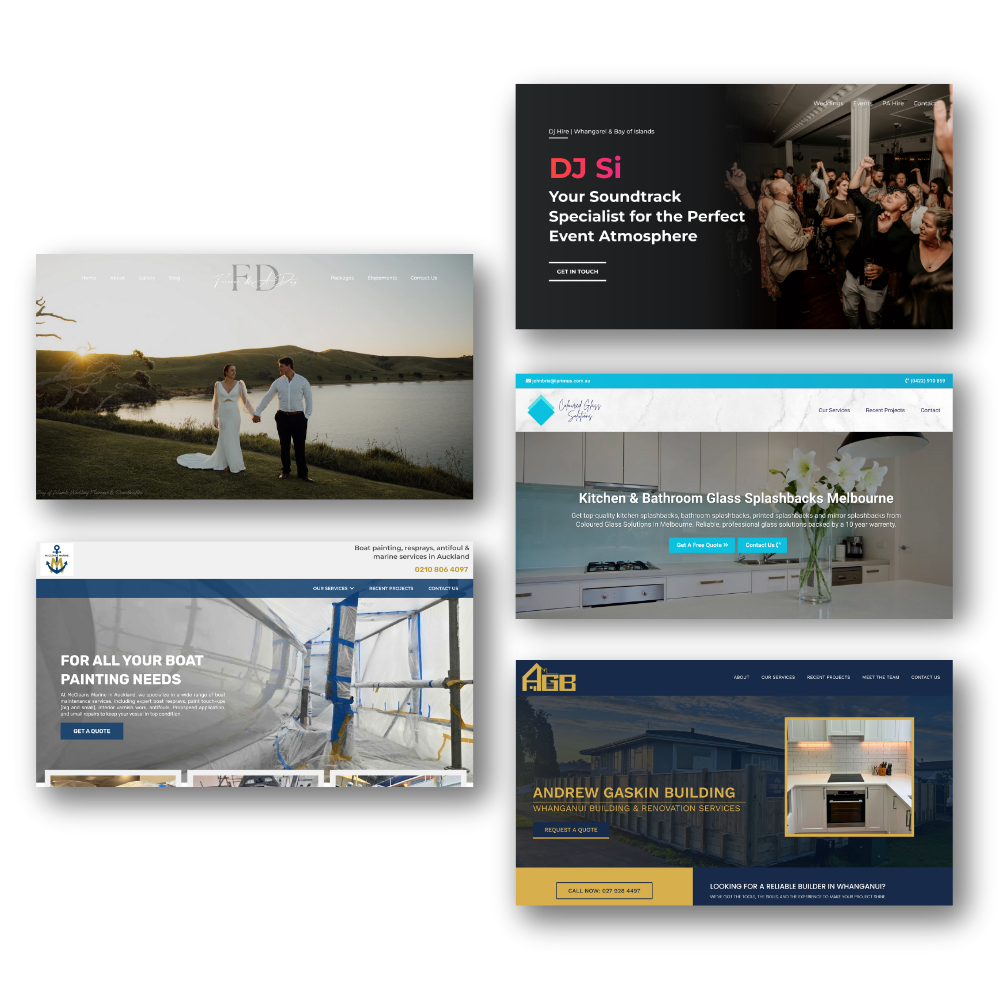Example of a custom small business website built by MyWebsiteHelp NZ
