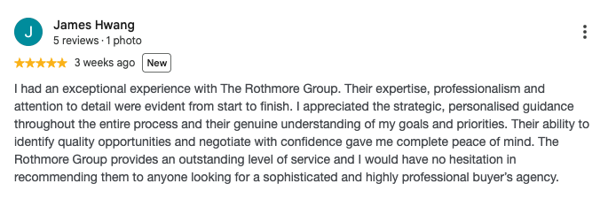 Rothmore Group Google client review
