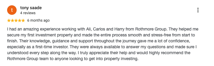 Rothmore Group Google client review